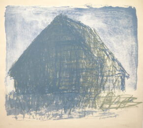 Barn Silhouette by Wolf Kahn at William Chambers Art