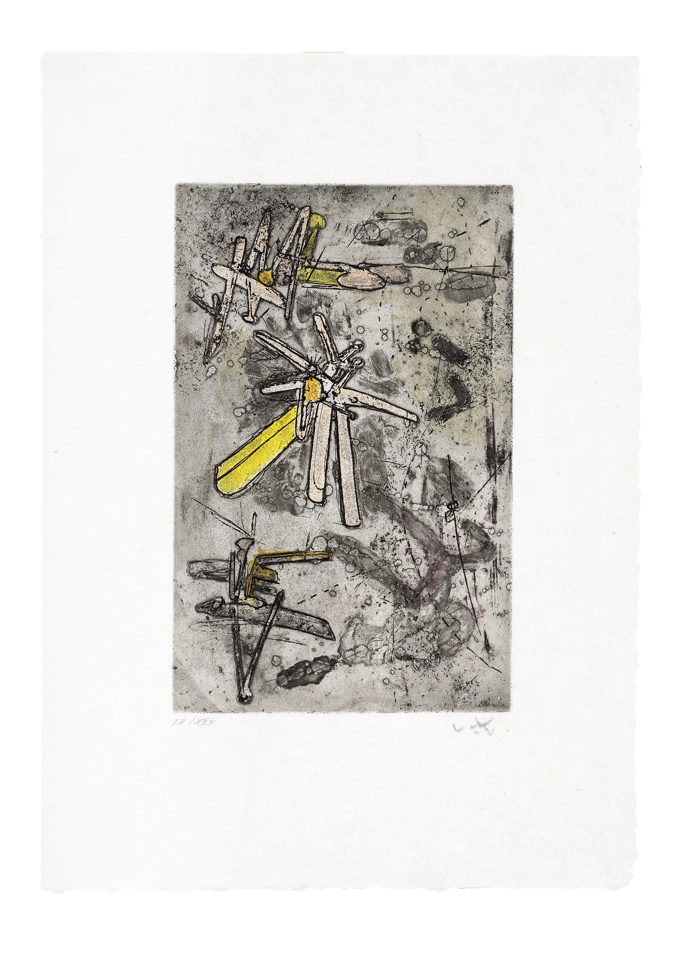Droites Libérées: Plate 14 by Roberto Matta