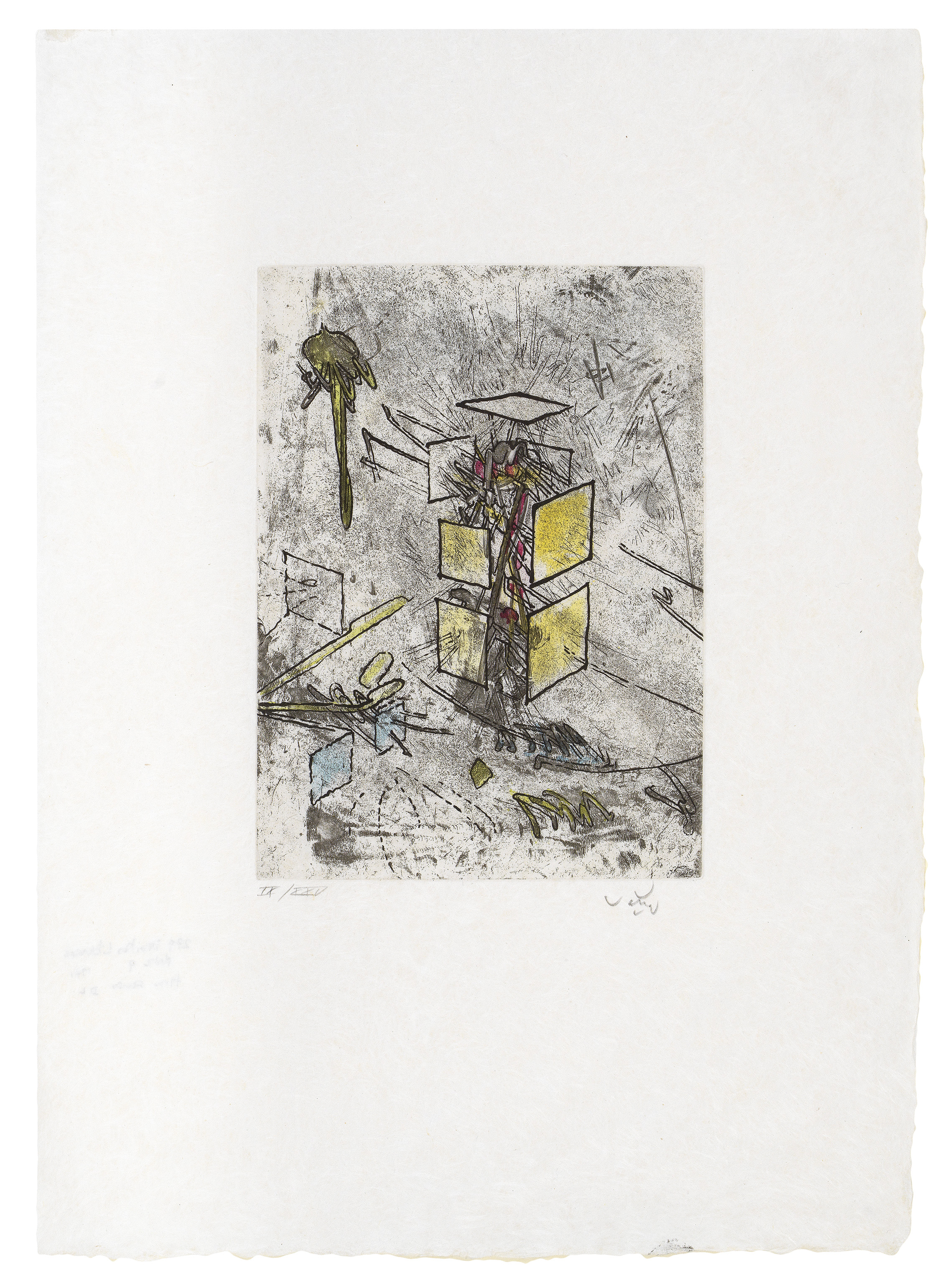 Droites Libérées: Plate 9 by Roberto Matta