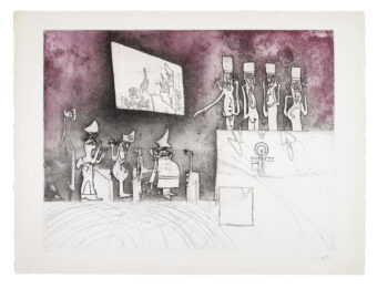Judgements: Nuremberg Judgement by Roberto Matta at Sims Reed Gallery (IFPDA)