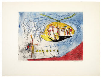 L’Helicoptère by Roberto Matta at Sims Reed Gallery (IFPDA)