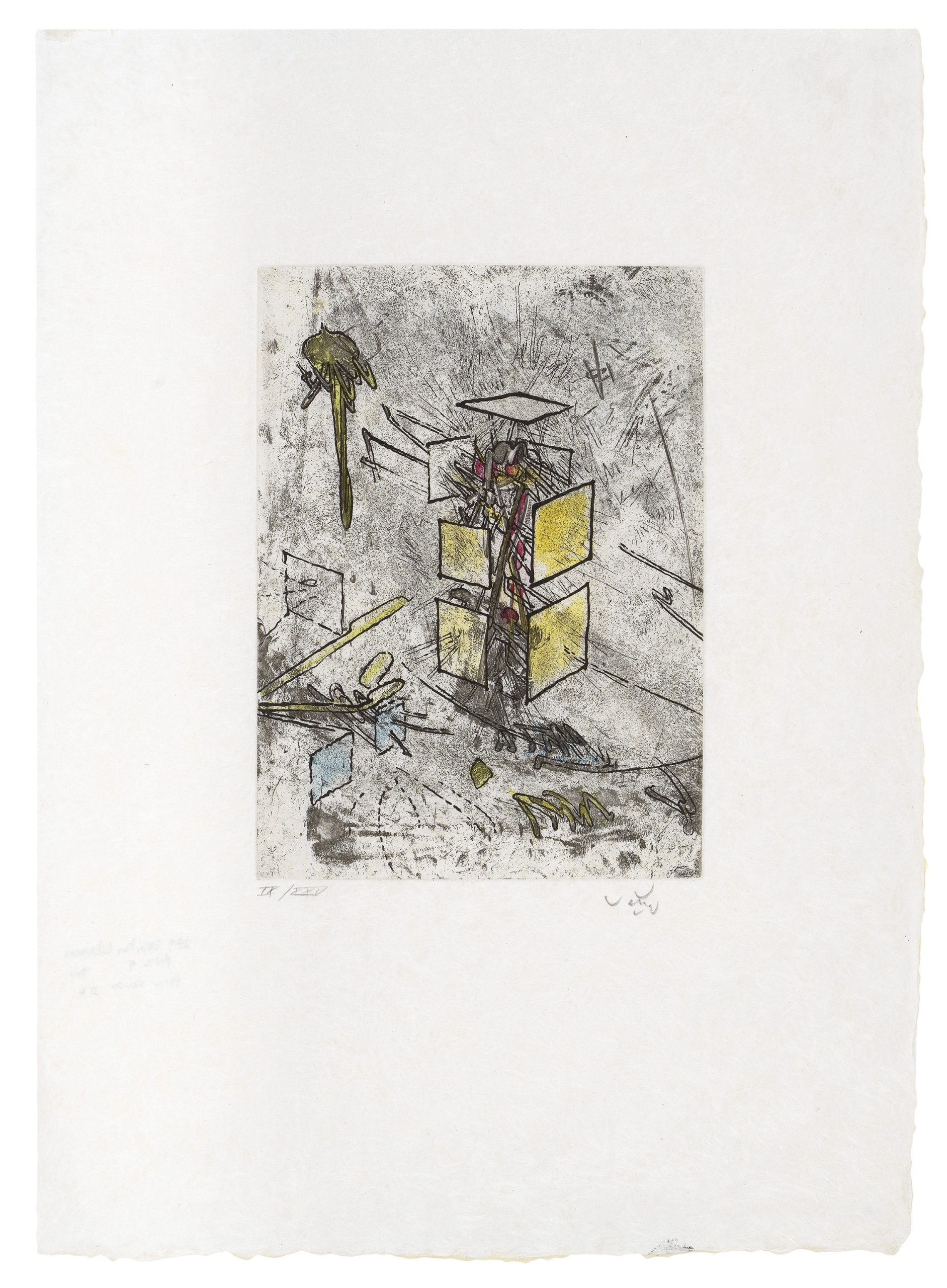 Droites Libérées: Plate 9 by Roberto Matta