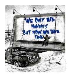 Now Is The Time (Blue) by Mr. Brainwash at Addicted Art Gallery