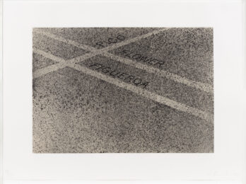 Pico, Flower, Figueroa by Ed Ruscha at Leslie Sacks Gallery