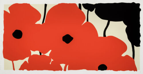 Red Poppies by Donald Sultan at Michael Lisi/Contemporary Art
