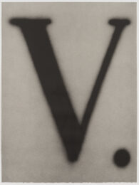 V. by Ed Ruscha at Leslie Sacks Gallery