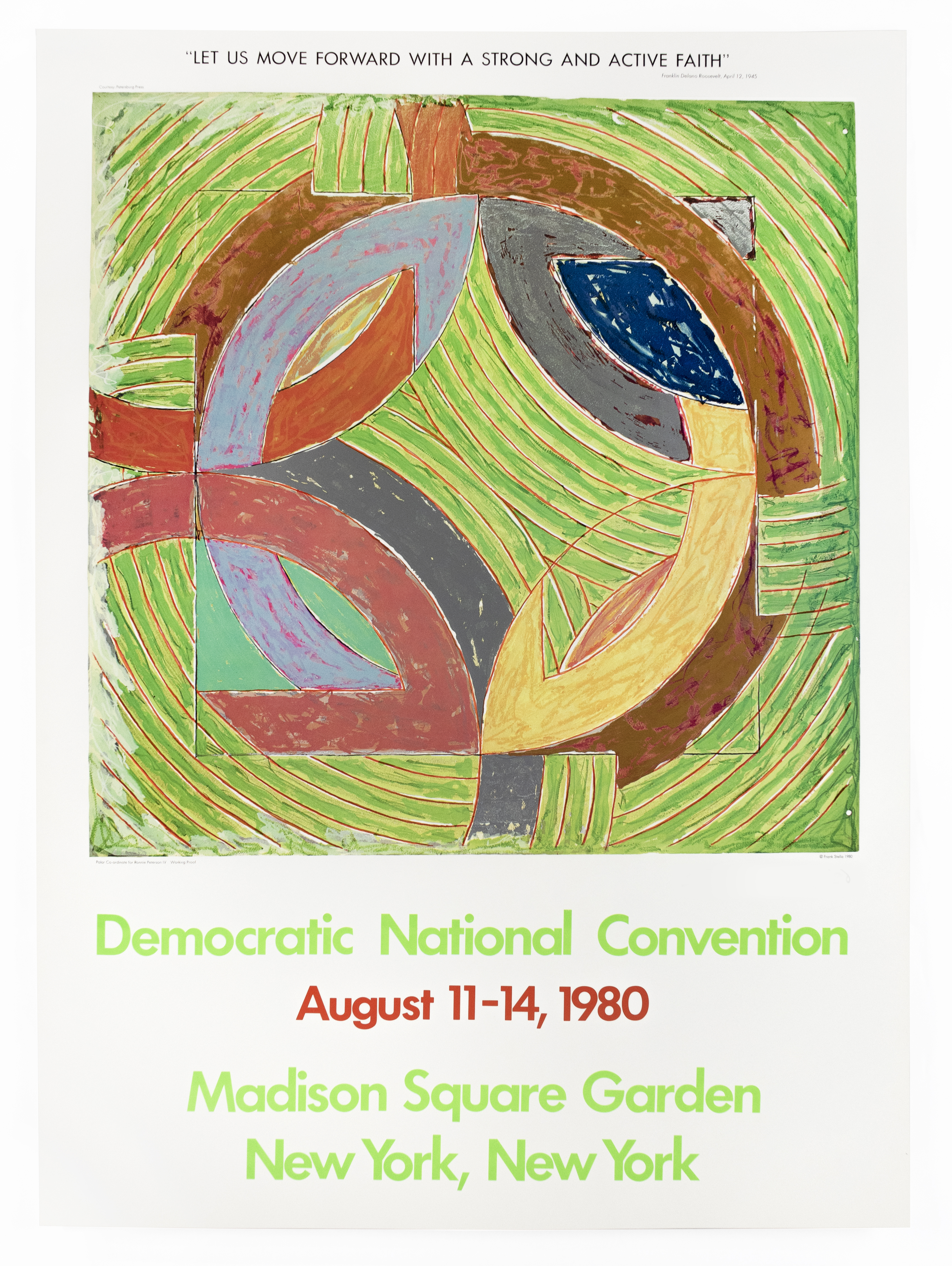 Democratic National Convention 1980 (Polar Coordinate IV 1980) by Frank Stella