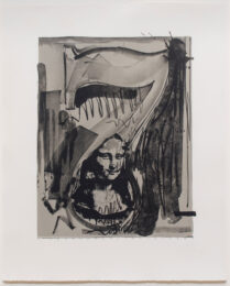 Figure 7, from the Black Numerals by Jasper Johns at Leslie Sacks Gallery
