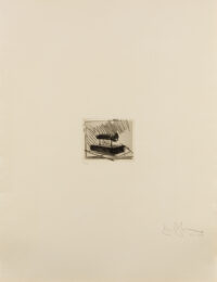 Flashlight (Small), 1st Etchings, 2nd State by Jasper Johns at Leslie Sacks Gallery