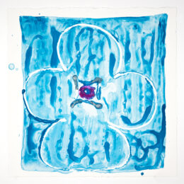Inner Vision: Blue + Silver + Magenta by Judy Ledgerwood at Manneken Press (IFPDA)
