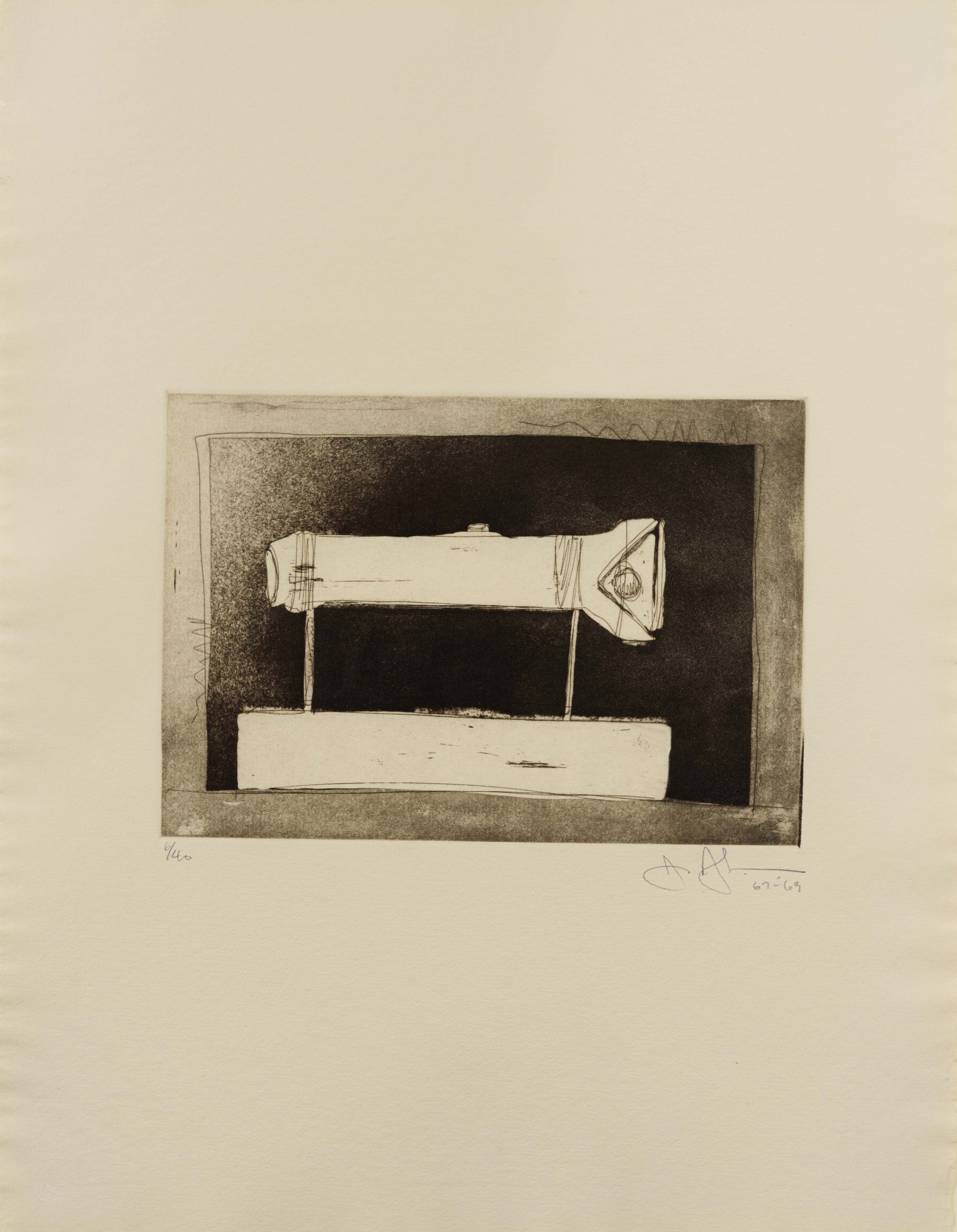 Flashlight (Large), from 1st Etchings, 2nd State by Jasper Johns