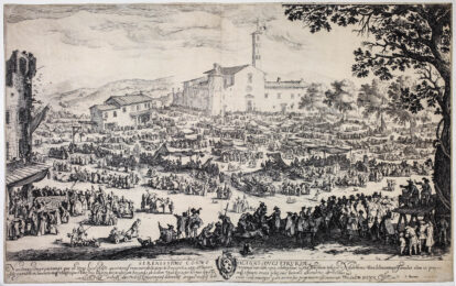 La Foire de l’Impruneta, 2nd plate by Jacques Callot at Sarah Sauvin