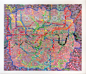 London by Paula Scher at Sims Reed Gallery (IFPDA)