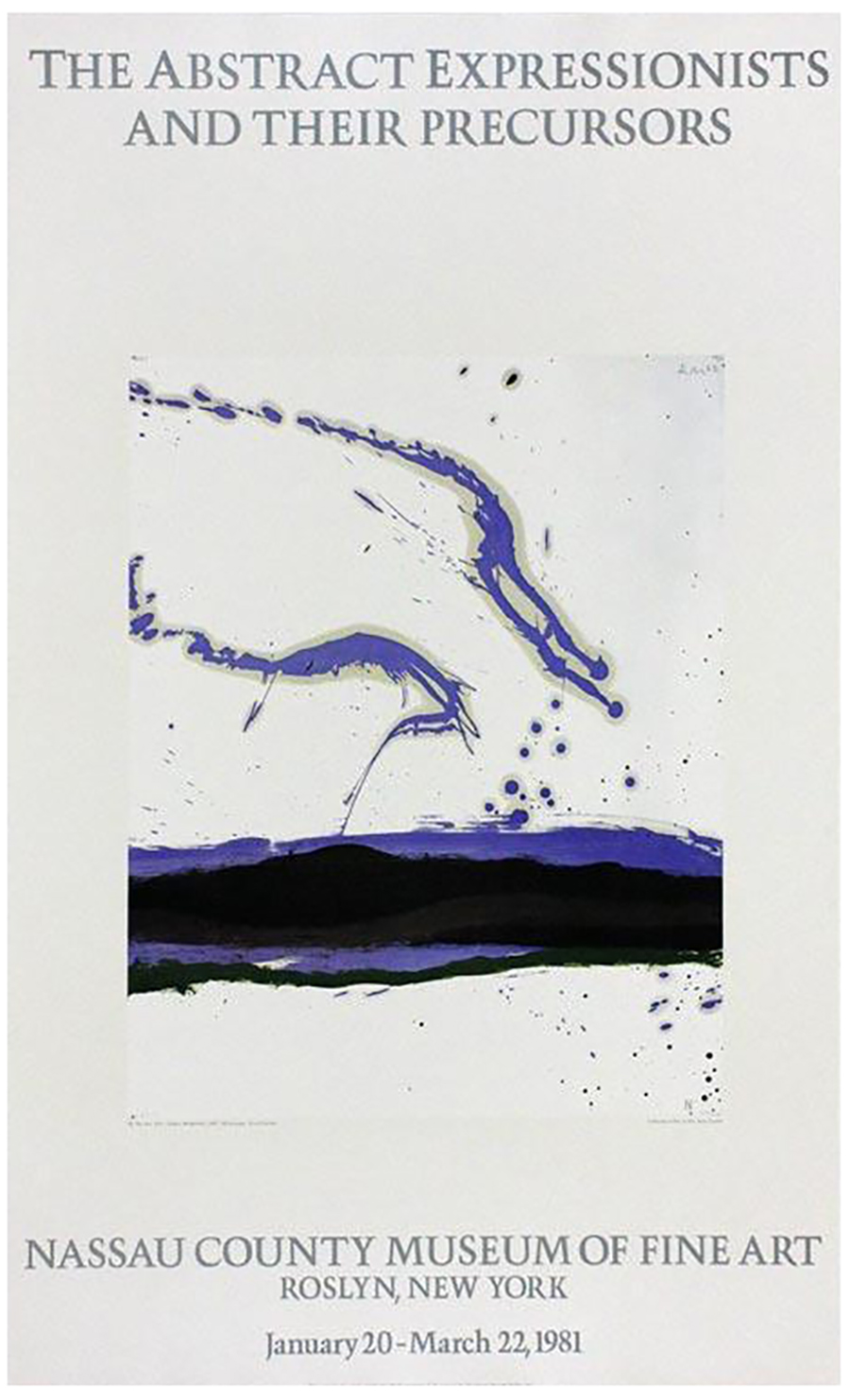 Nassau County Museum of Fine Art 1981 (By the Sea No. 18, 1962) by Robert Motherwell