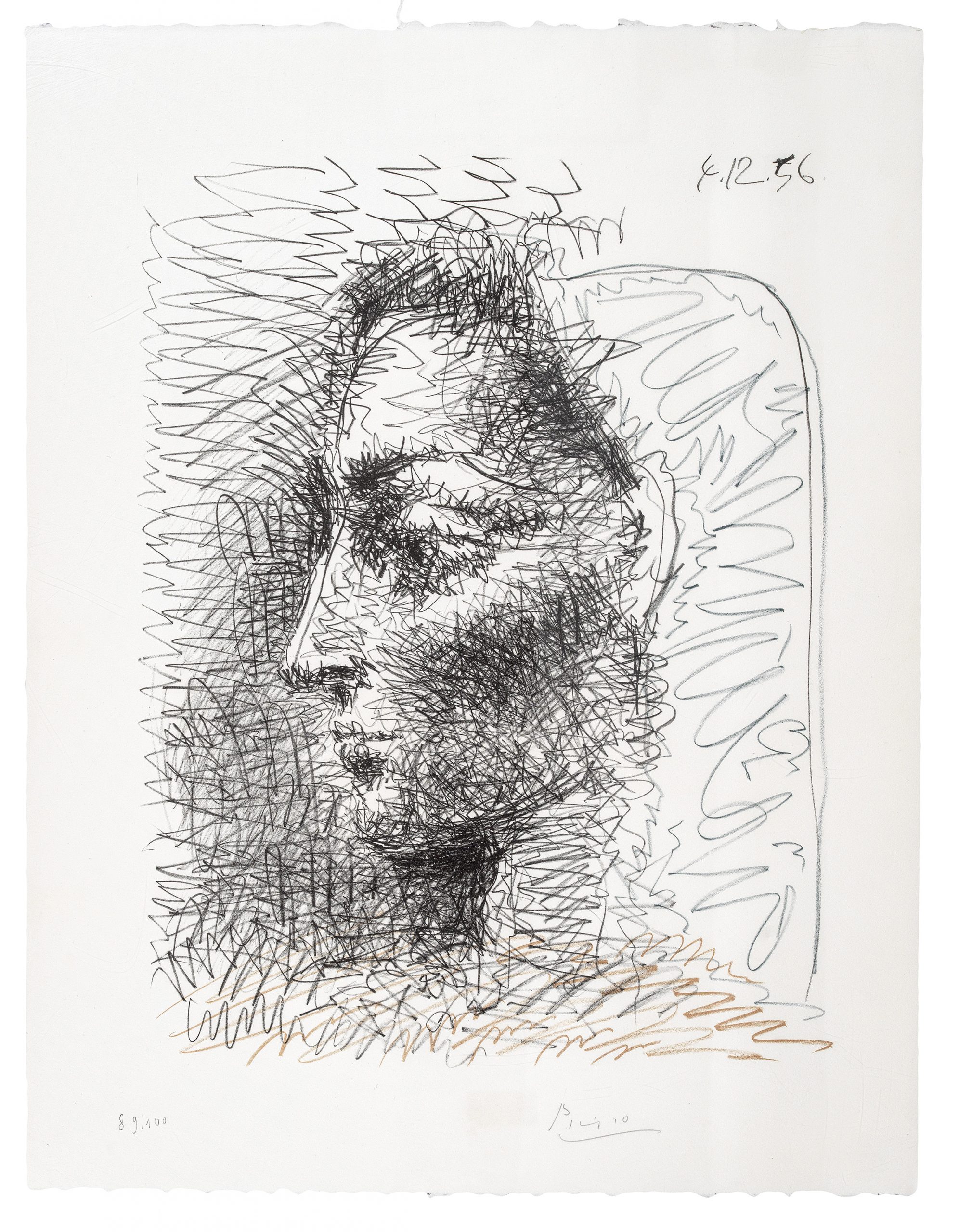 Portrait de Jacqueline by Pablo Picasso