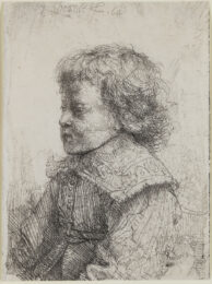 Portrait of a Boy in Profile by Harmensz van Rijn Rembrandt at Christopher-Clark Fine Art