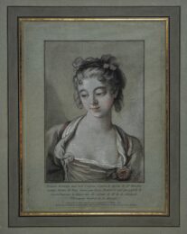 Première tête, aux trois crayons, d’après Boucher by Louis Marin Bonnet at Sarah Sauvin