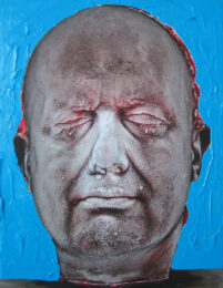 Self (Blue) by Marc Quinn at Osborne Samuel Gallery