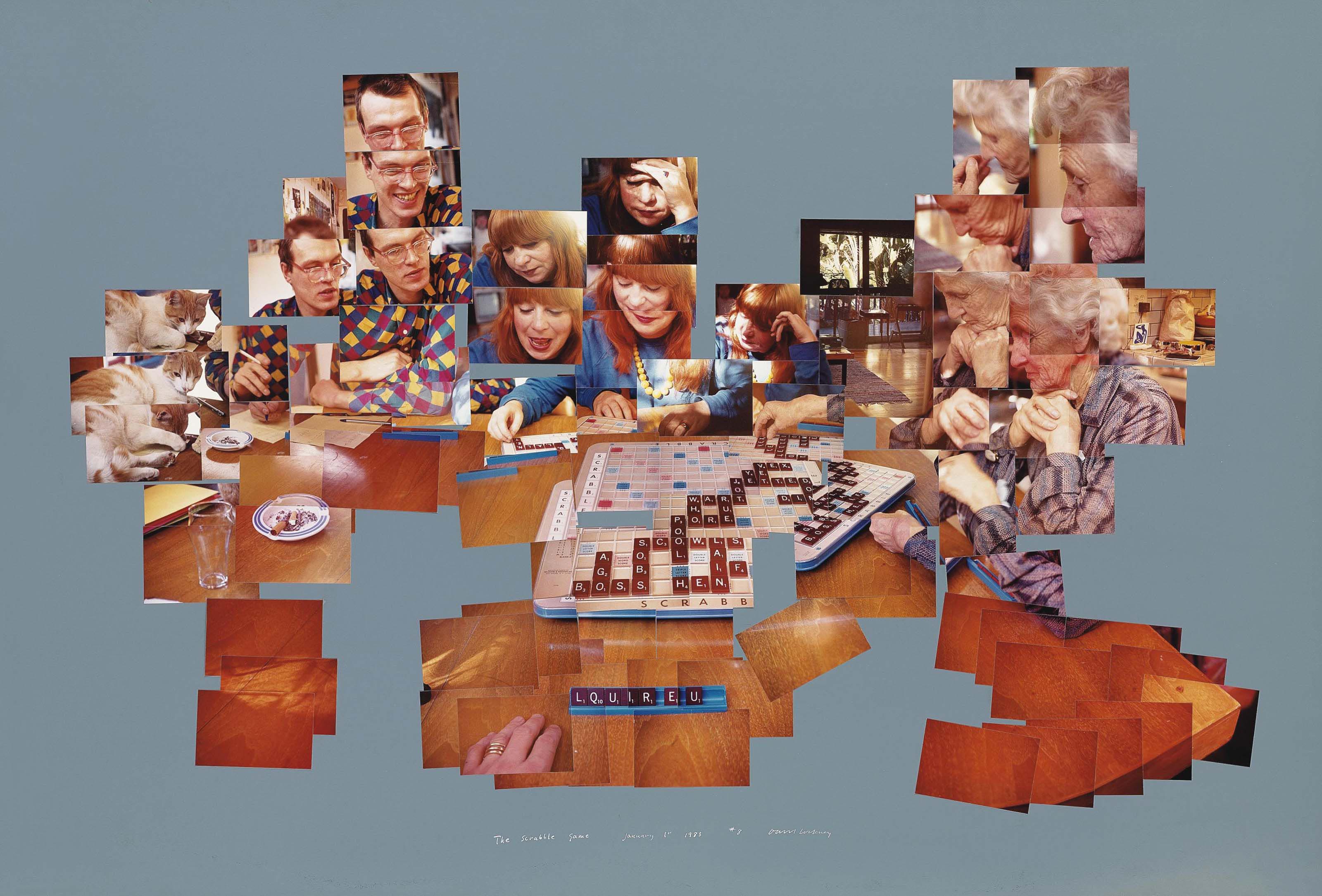 The Scrabble Game by David Hockney