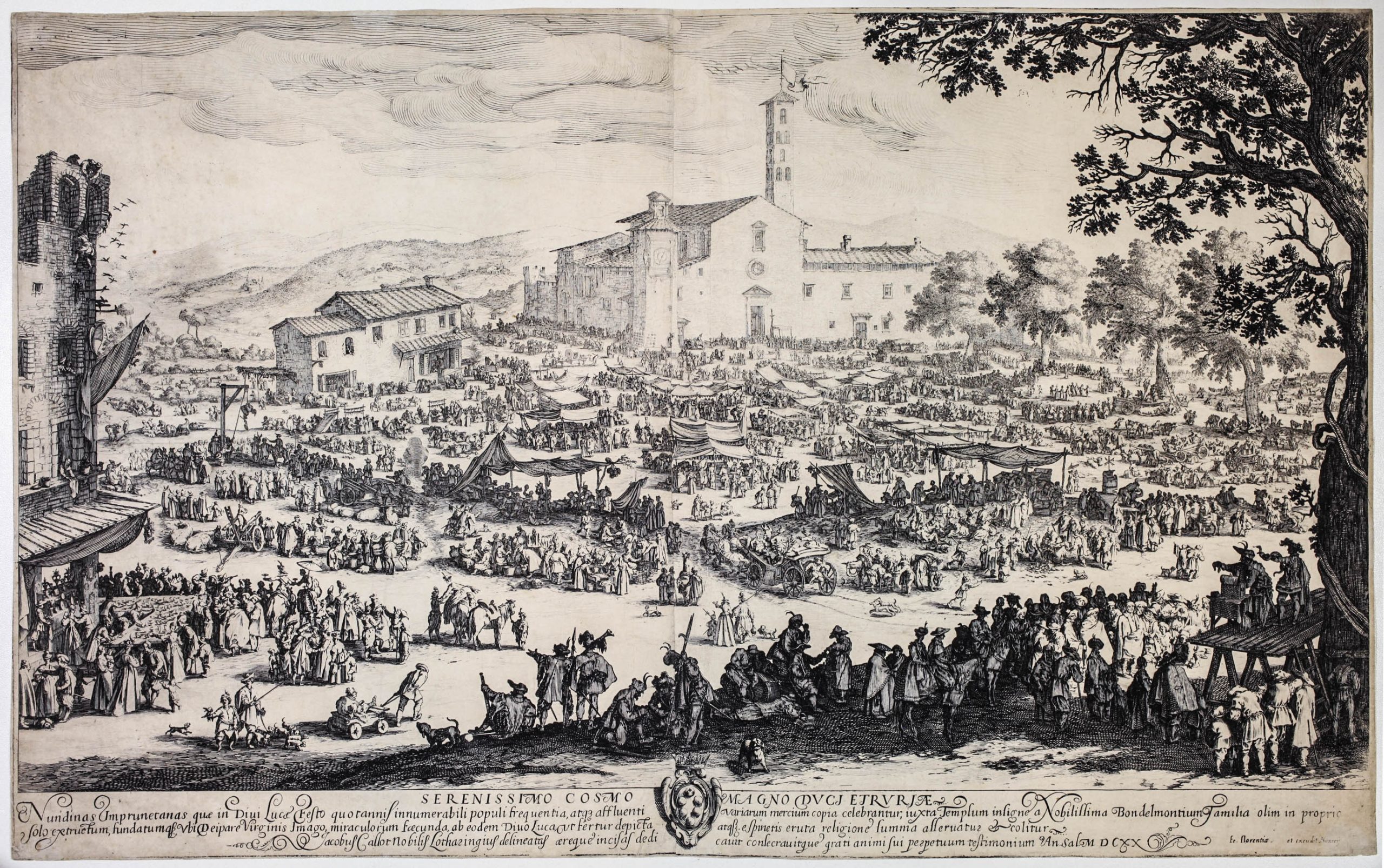 La Foire de l’Impruneta, 2nd plate by Jacques Callot