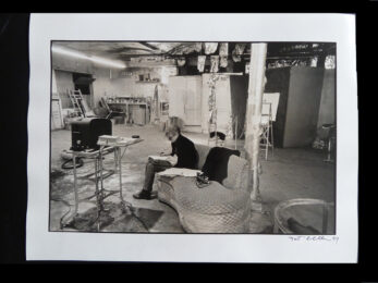 Andy Warhol´s Factory – Warhol Sitting in the Factory by Nat Finkelstein at Gilden's Art Gallery