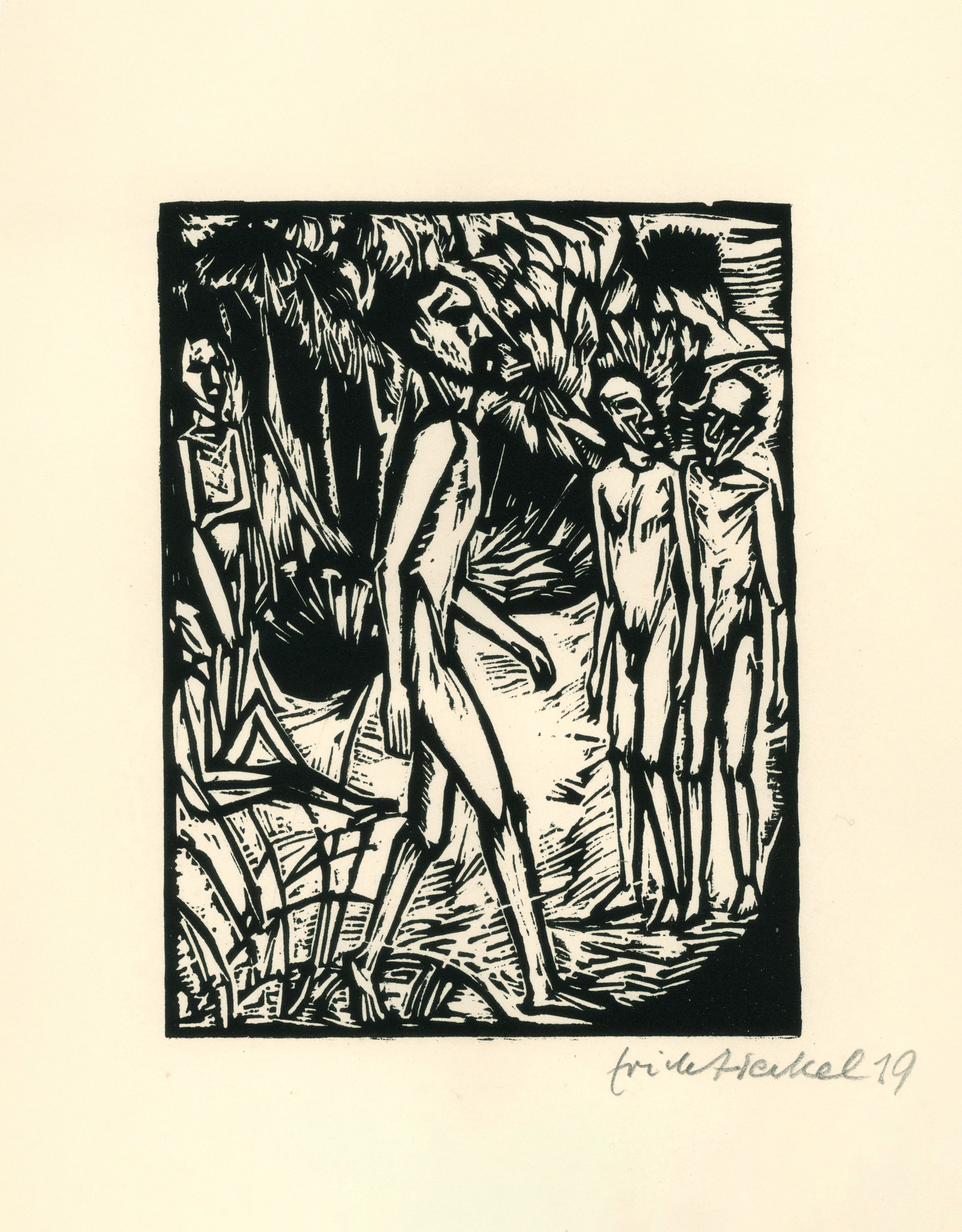 Männer am Strand by Erich Heckel