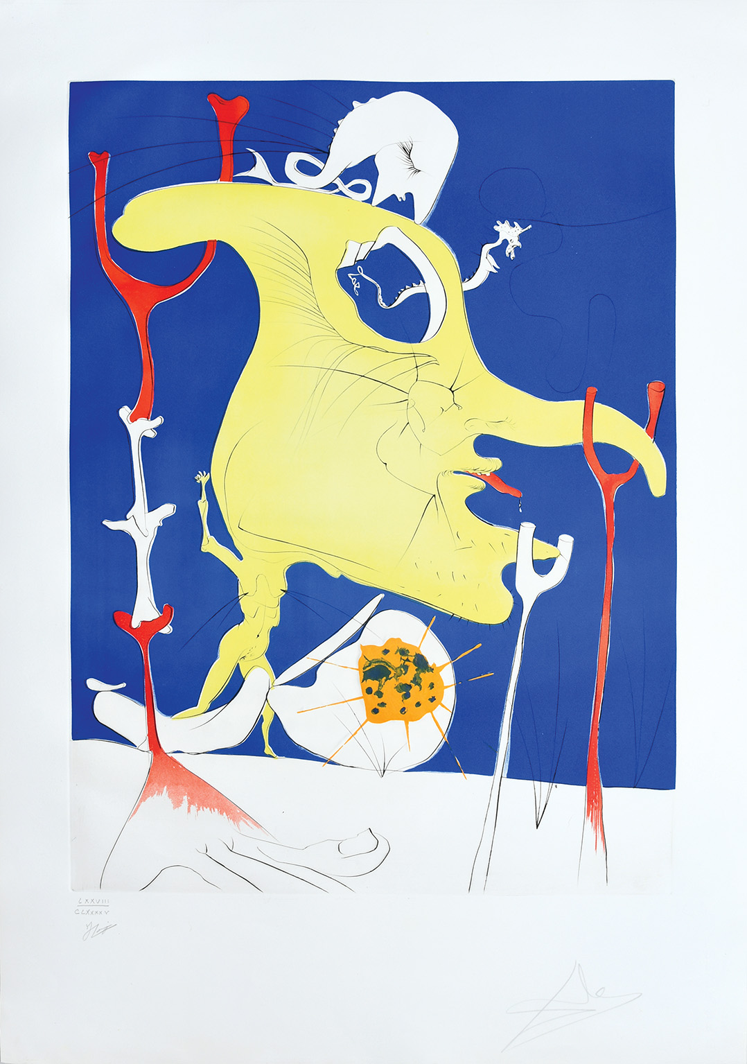 Le dernier venu de la dernière planète. (Latecomer from the Last Planet.) by Salvador Dalí