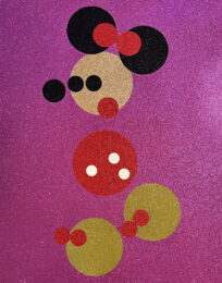 Minnie (Pink Glitter) by Damien Hirst at Michael Lisi/Contemporary Art