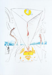 Philosphe écrasé par la cosmos. (Philosopher Crushed by the Cosmos.) by Salvador Dalí at Peter Harrington Gallery