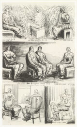 Seated Figures by Henry Moore at Osborne Samuel Gallery