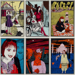 Six Snapshots of Julie by Grayson Perry RA at Osborne Samuel Gallery