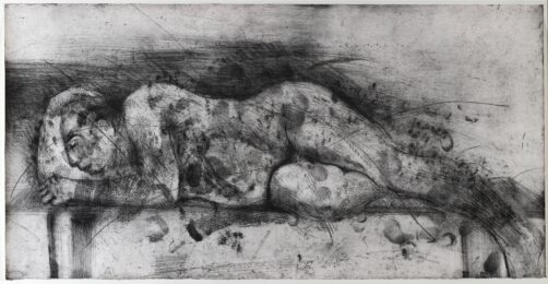 Sleeper I by William Kentridge at Osborne Samuel Gallery