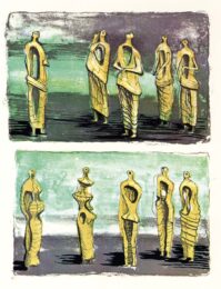 Standing Figures by Henry Moore at Osborne Samuel Gallery