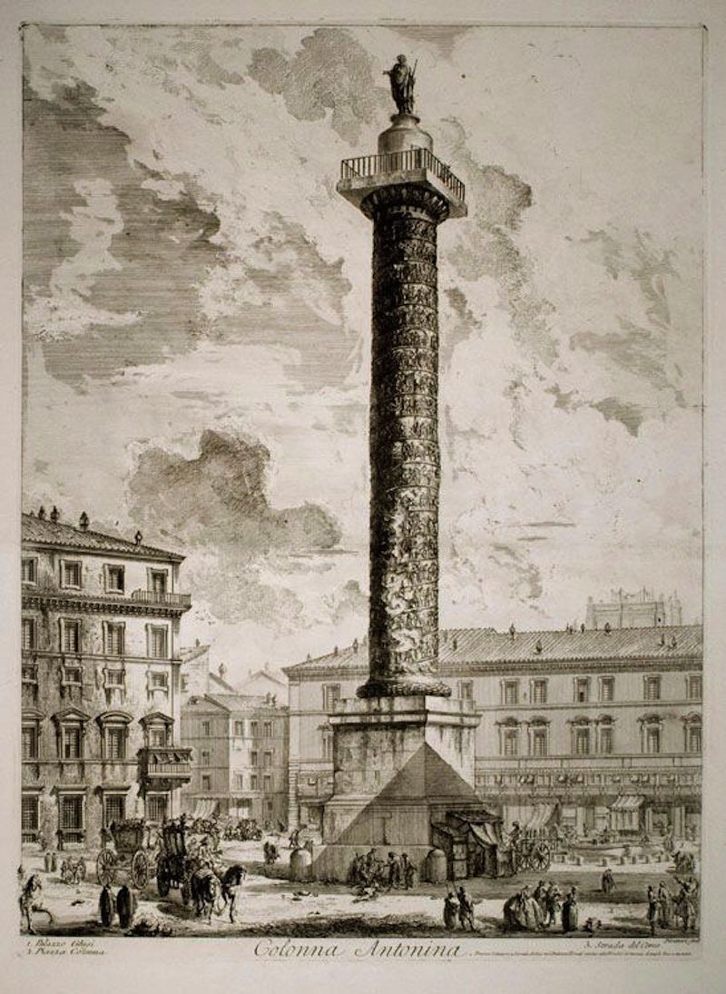 The Column of Marcus Aurelius by Giovanni Battista Piranesi