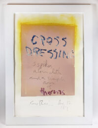 Cross Dressing (pink) by Rene Ricard at Petersburg Press