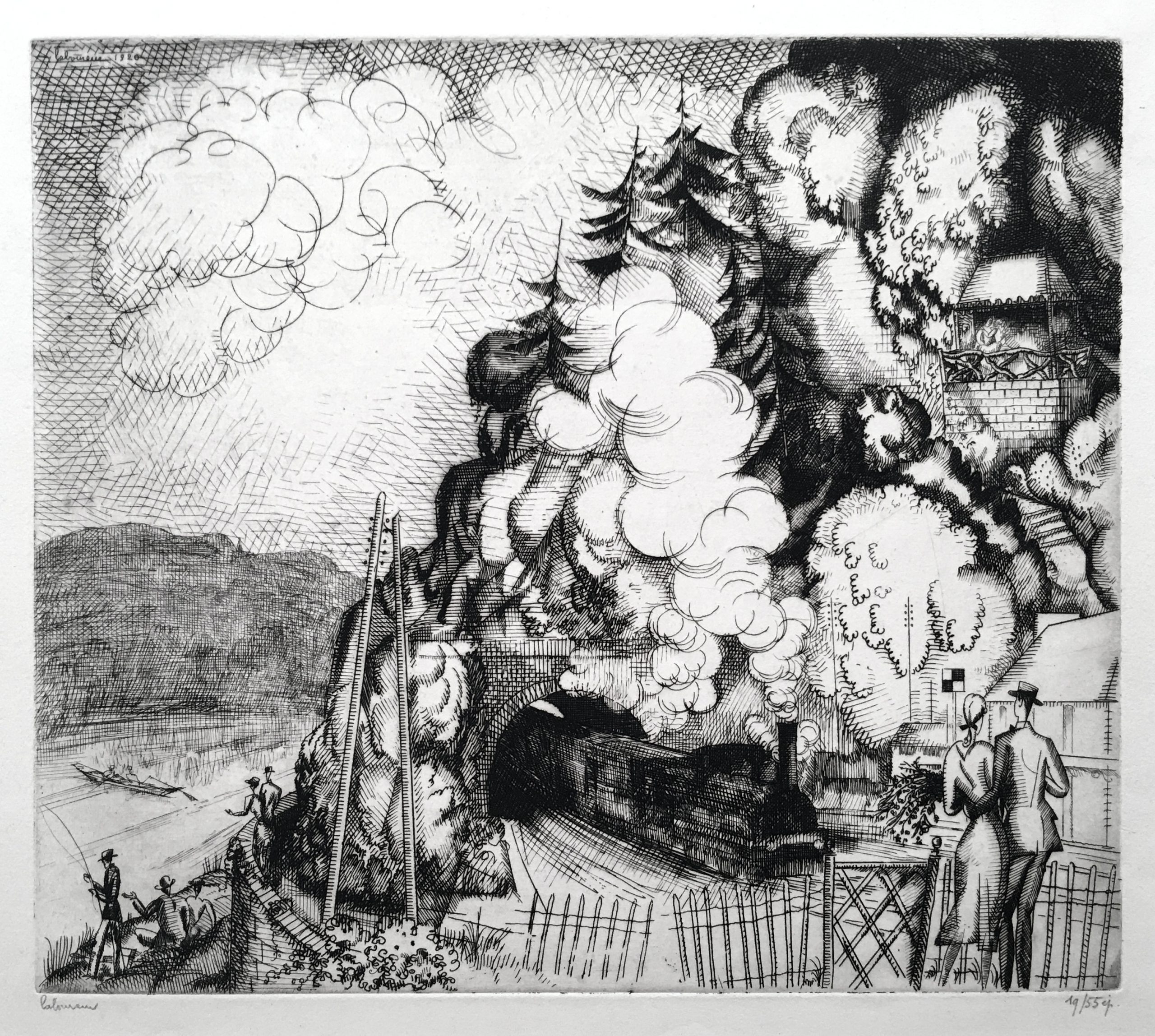 Paysage au Tunnel by Jean-Emile Laboureur
