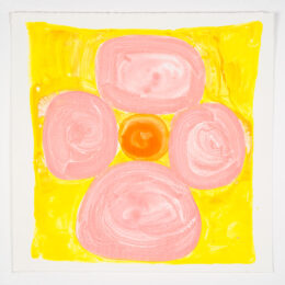 Inner Vision: Pink + Yellow + Orange by Judy Ledgerwood at Manneken Press (IFPDA)