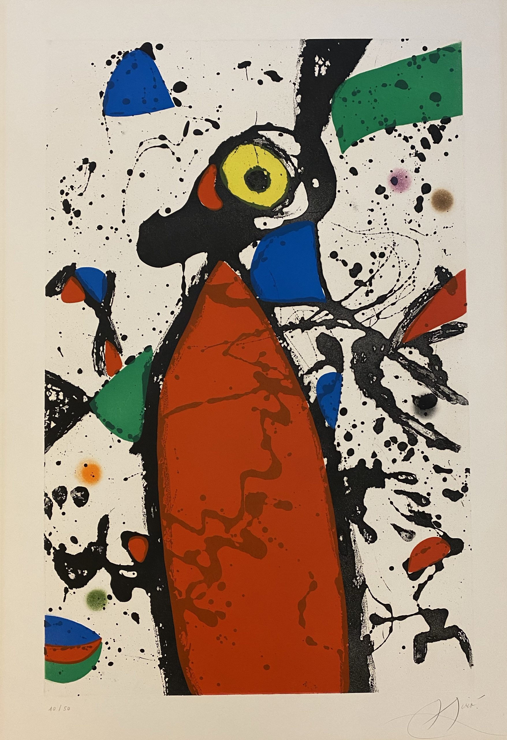 Souris rouge à la mantille by Joan Miro
