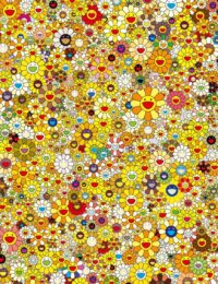 An Homage to IKB 1957 E (Yellow) by Takashi Murakami at Vogtle Contemporary