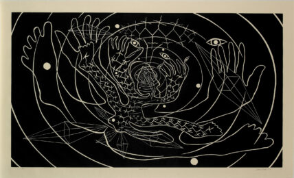 Both of Us by James Surls at Flatbed Press and Gallery
