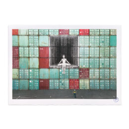In the container wall, Le Havre, France, 2014 by JR at MLTPL