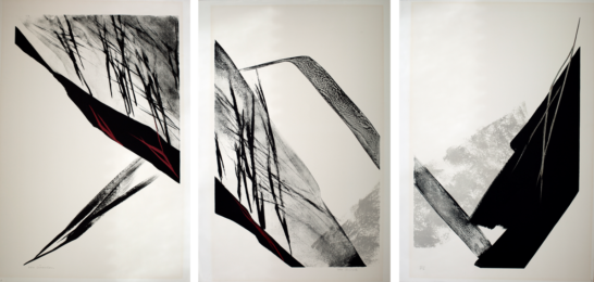 New Dimension (Triptych) by Toko Shinoda at Kamal Bakhshi Modern Asian