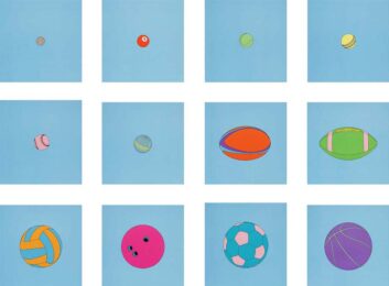 Sports Balls by Michael Craig-Martin at Jonathan Novak Contemporary Art