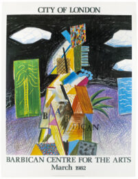 Barbican Centre for the Arts, Miami 1982 (Detail from Cubistic Bar 1980) by David Hockney at Petersburg Press