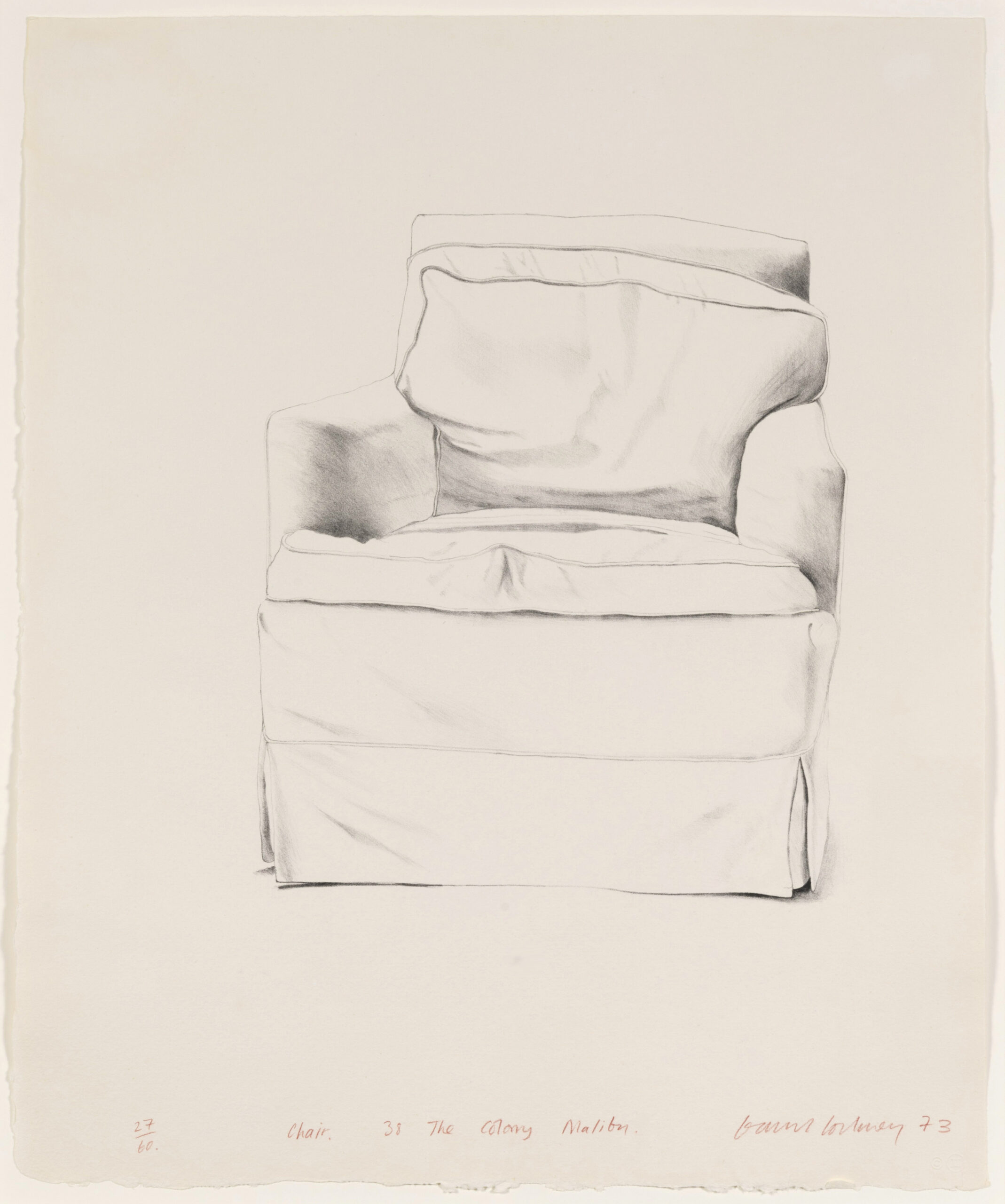 Chair, 38 The Colony, Malibu by David Hockney
