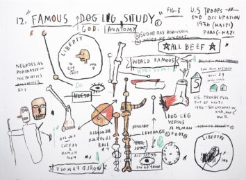 Dog Leg Study by Jean-Michel Basquiat at Hamilton-Selway Fine Art