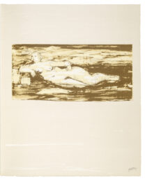 Femme Allongée by Henry Moore at Sims Reed Gallery (IFPDA)