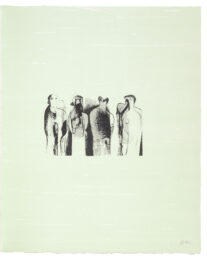 Four Standing Figures by Henry Moore at Sims Reed Gallery (IFPDA)