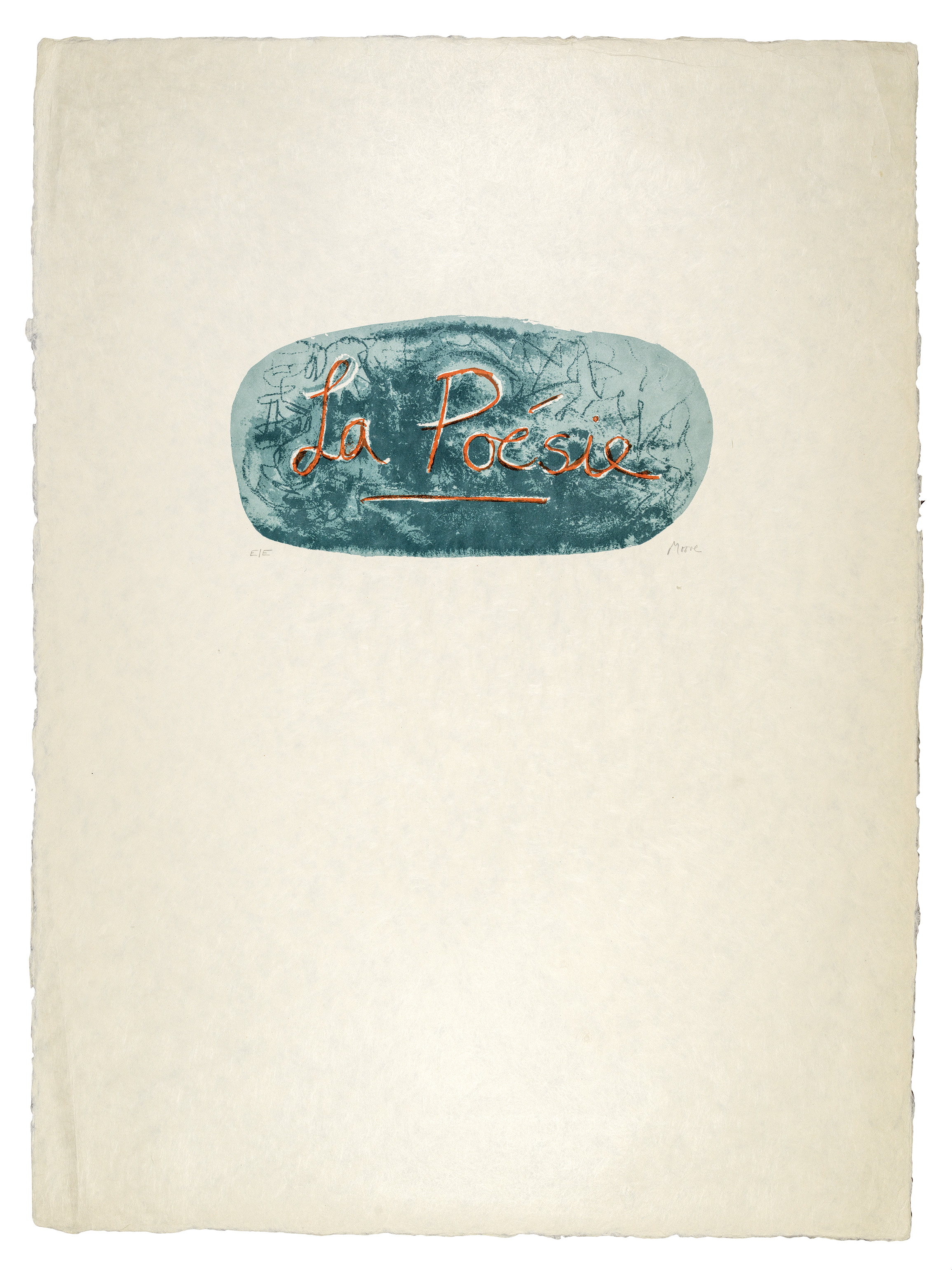 La Poésie (Poetry) by Henry Moore