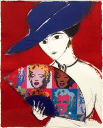 Pamela I (Warhol) by Manolo Valdes at Leslie Sacks Gallery